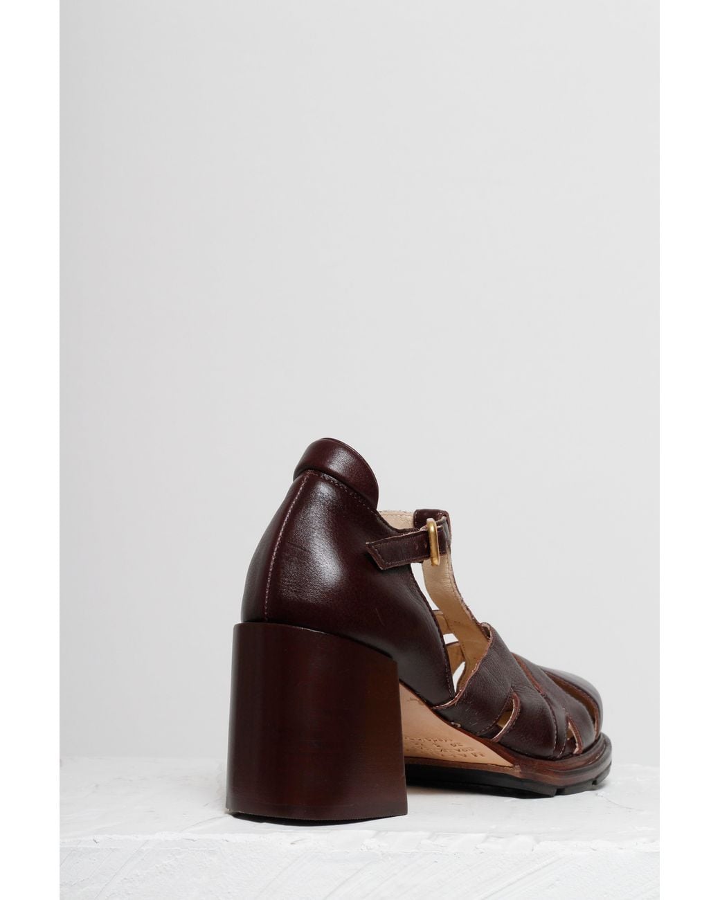 Mafalda Brown Maite Coffee Heeled Sandals