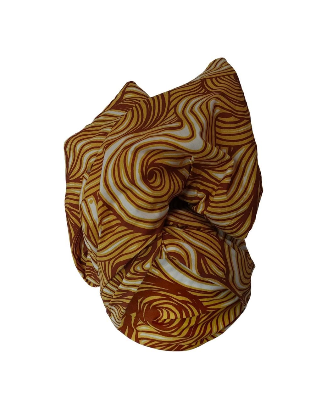 Romer Millinery Brown Twisturban Turban Blond Cartoon Curls Coiffure