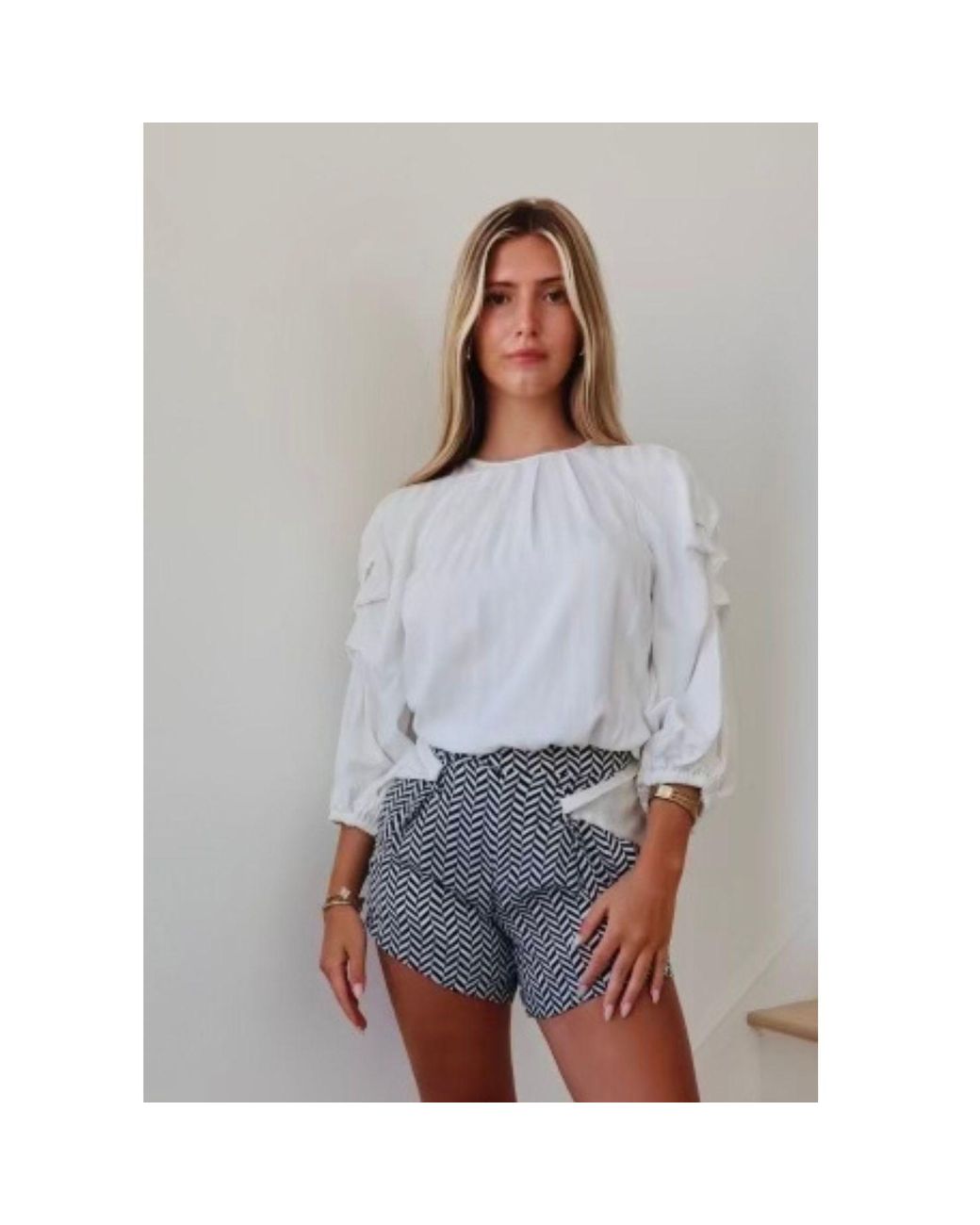 LAHIVE White Romance Cotton Top