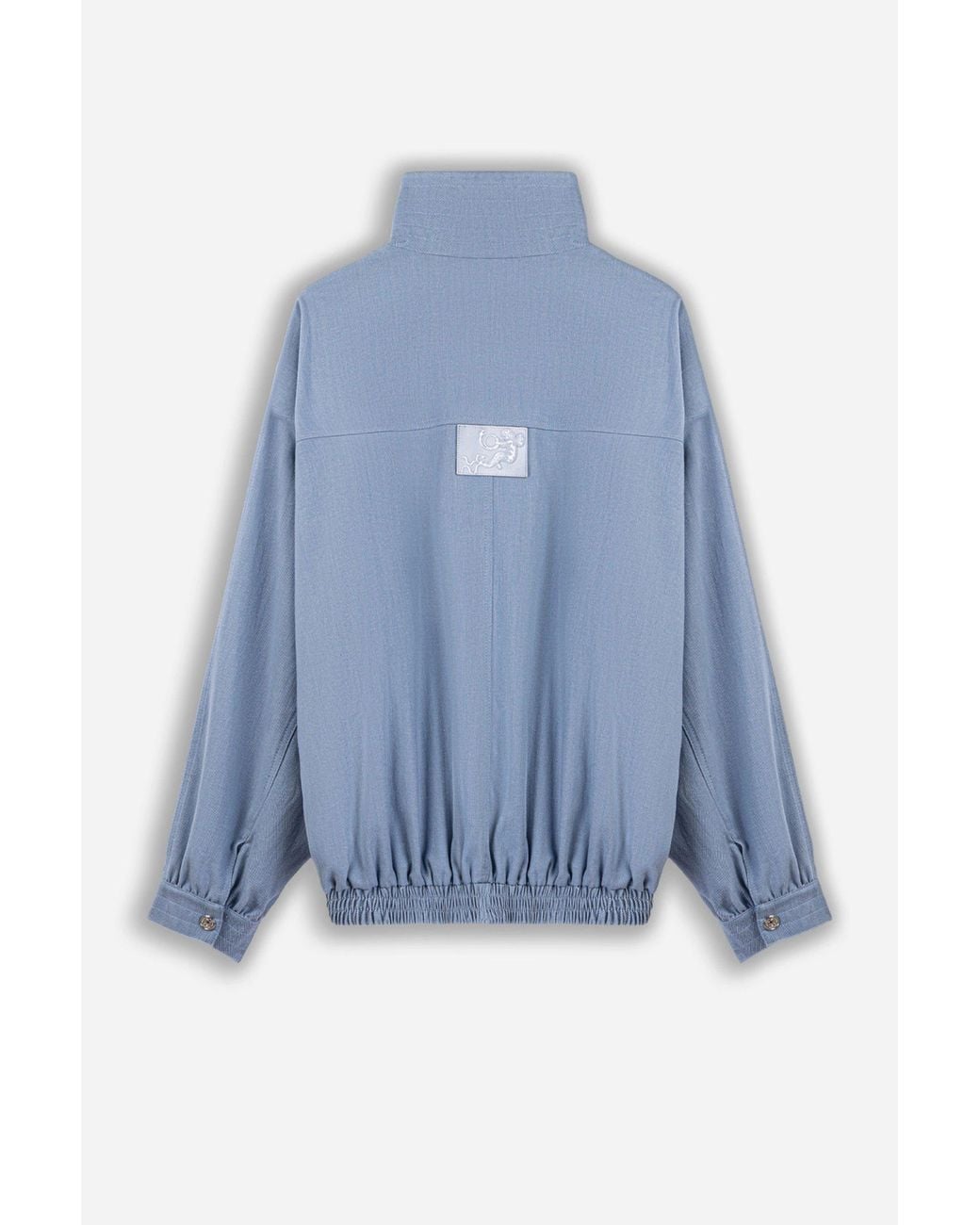 Nocturne Blue Zip Pocket Stand Collar Jacket