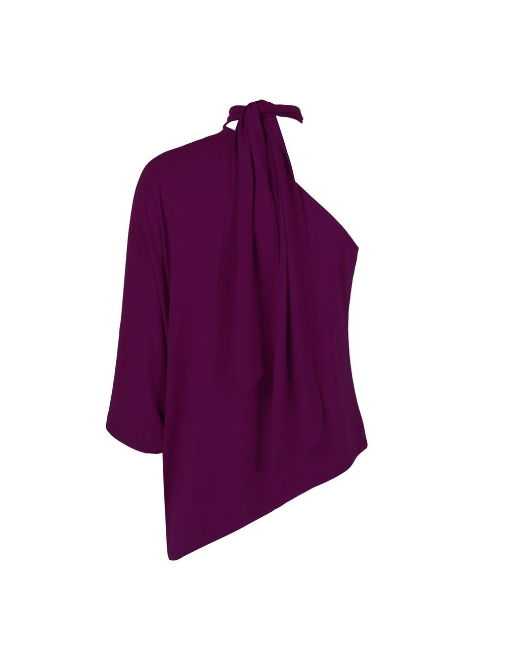 N'Onat Purple Beyonce One Shoulder Evening Top