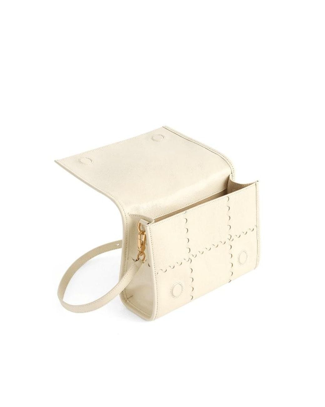 Orange Cube Natural Mosaic Crossbody Bag