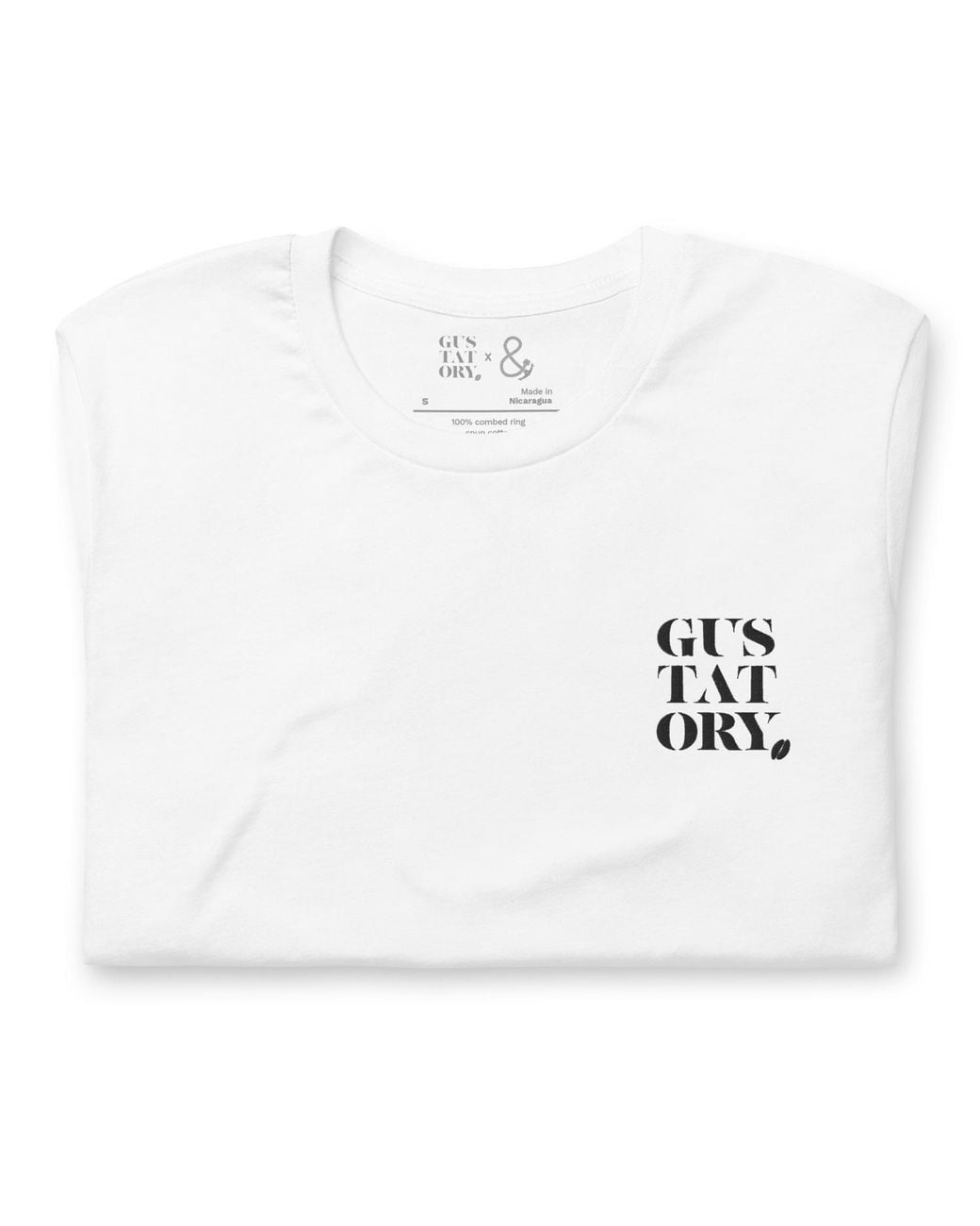 Anchor and Crew White Gustatory London Coffee Scene Organic Cotton Embroidered T-Shirt