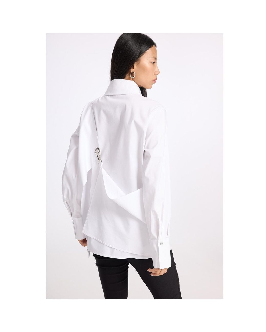 Mirimalist White Cape Shirt
