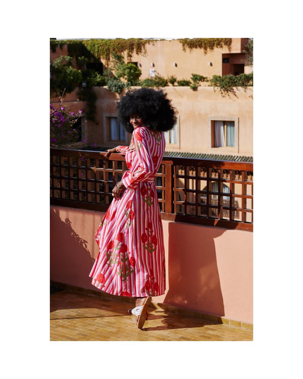 At Last Red Cotton Marigold Dress
