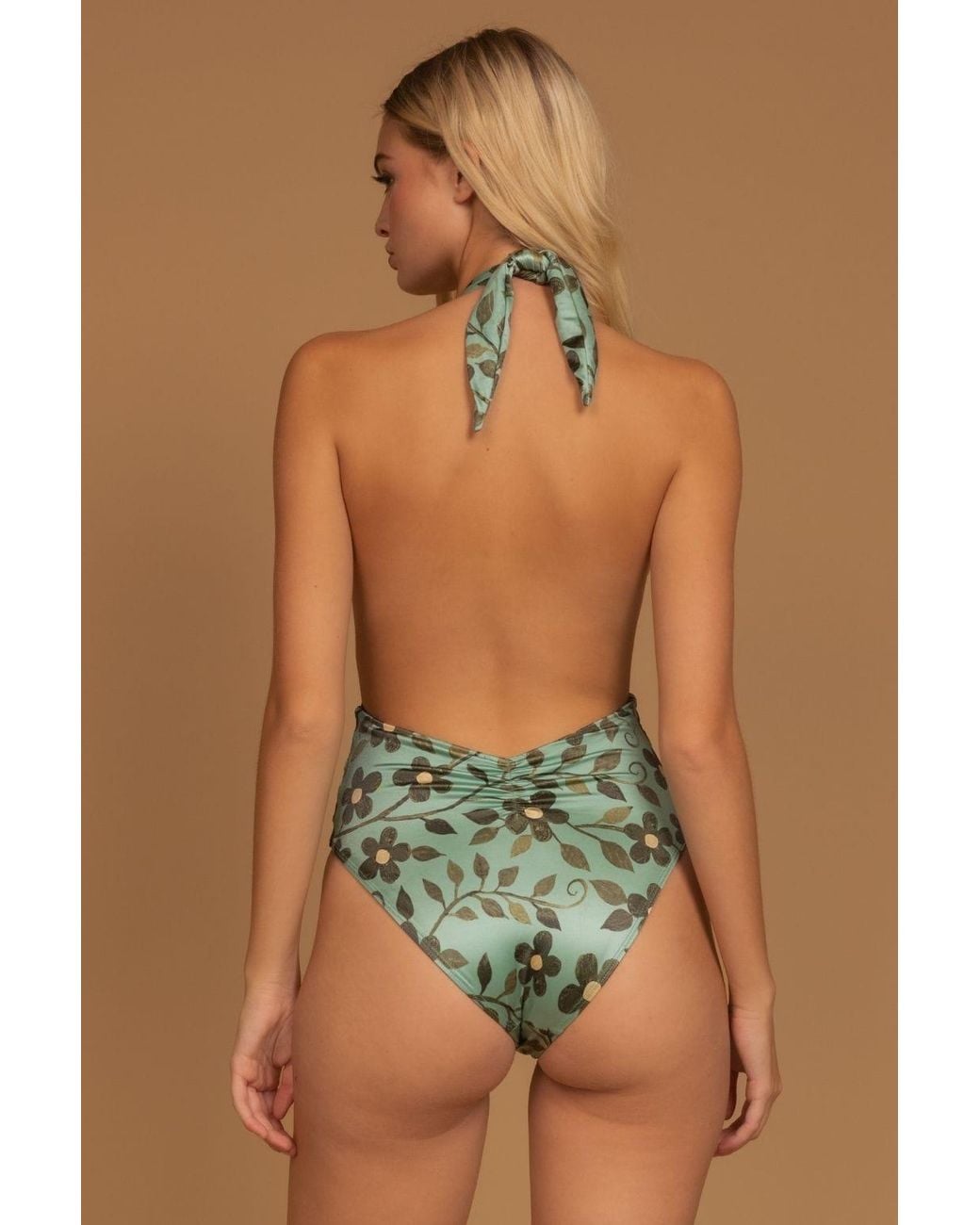 Montce Green Aquamarine Tropez Tie-Up One-Piece