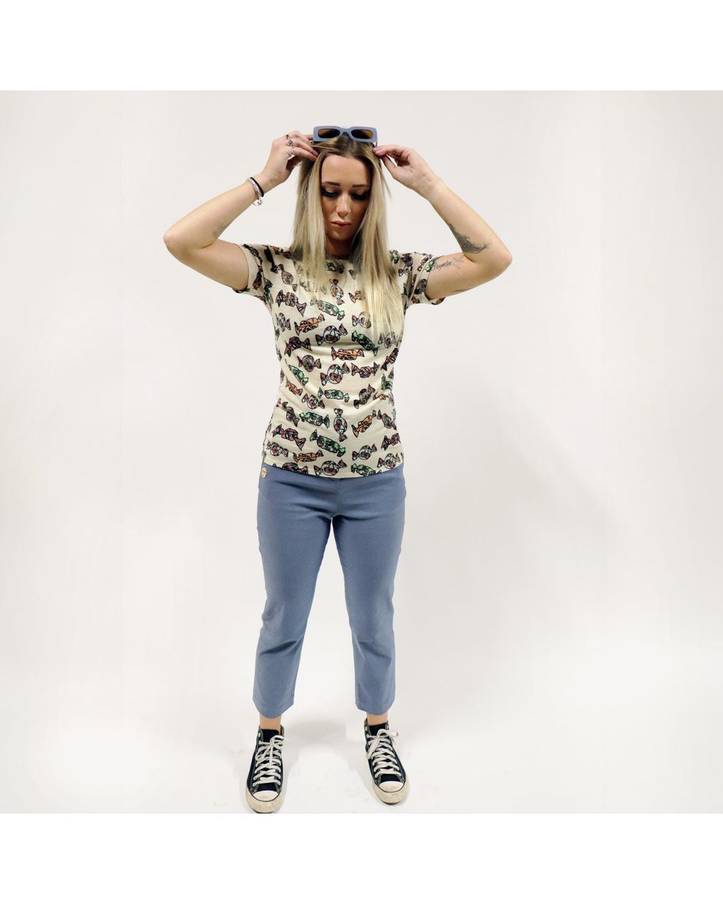 Greatfool Black Neutrals Wool Sweet Bread Tee