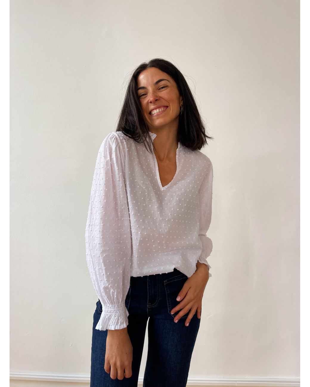 Mind Traveler White Isabella Blouse