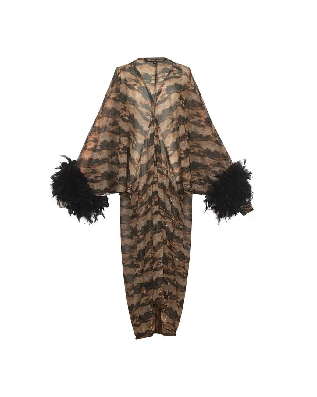 Jennafer Grace Multicolor Sylvia Shimmer Cocoon Coat