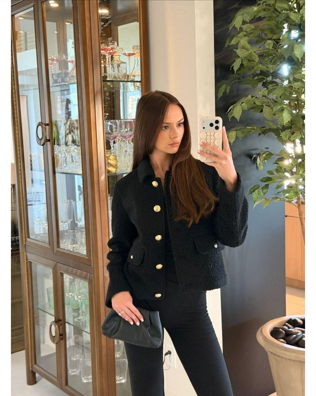 ROAV Black Short Bouclé Jacket