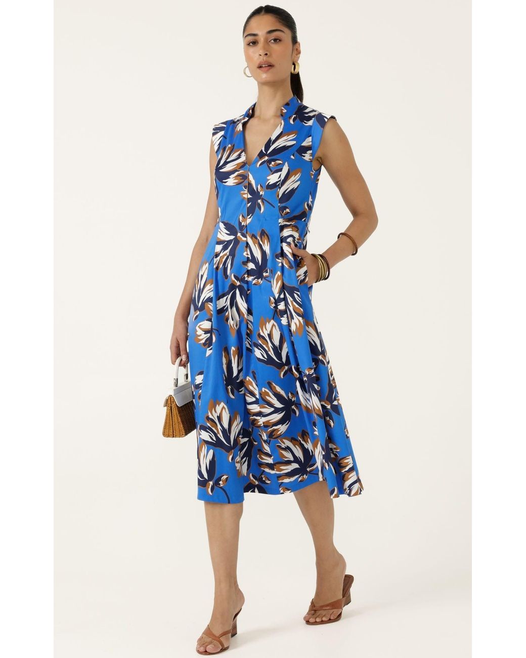SACHA DRAKE Blue Beauford Dress