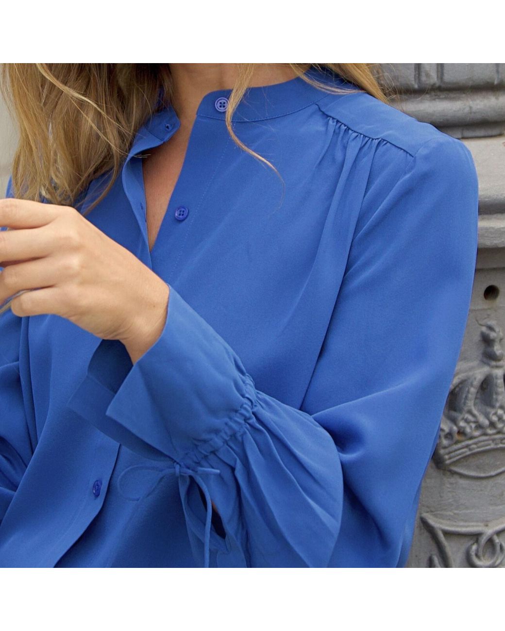 Bel Cashmere Blue Isadora Blouse