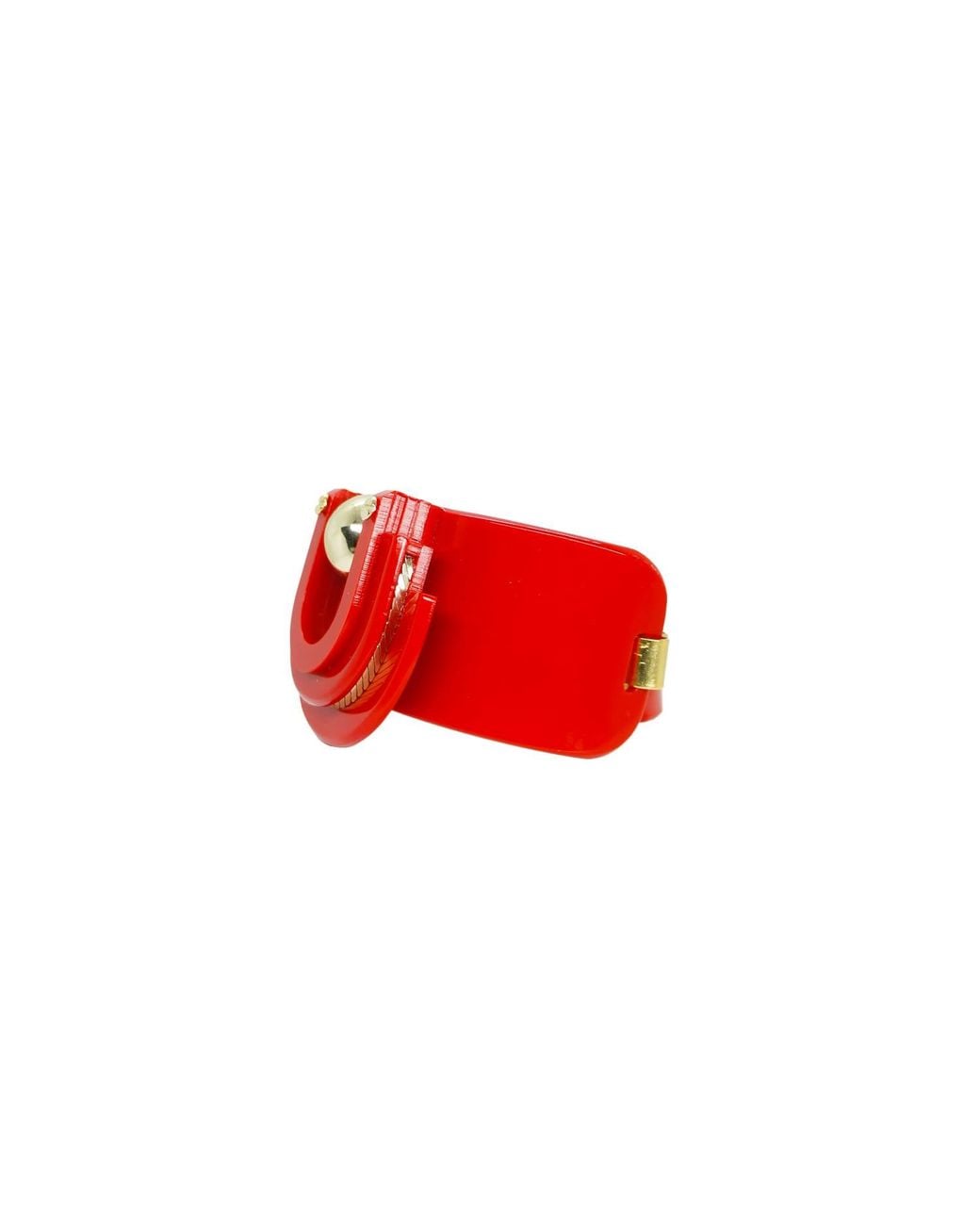 Gissa Bicalho Red Handmade Acrylic Bracelet Craft Verner