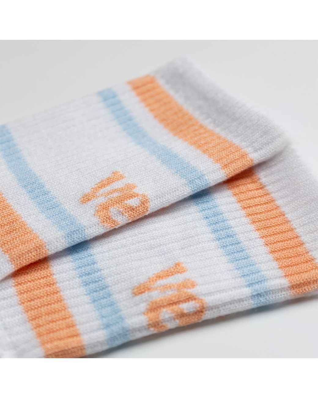 VLD White Laurel Knitted Sock