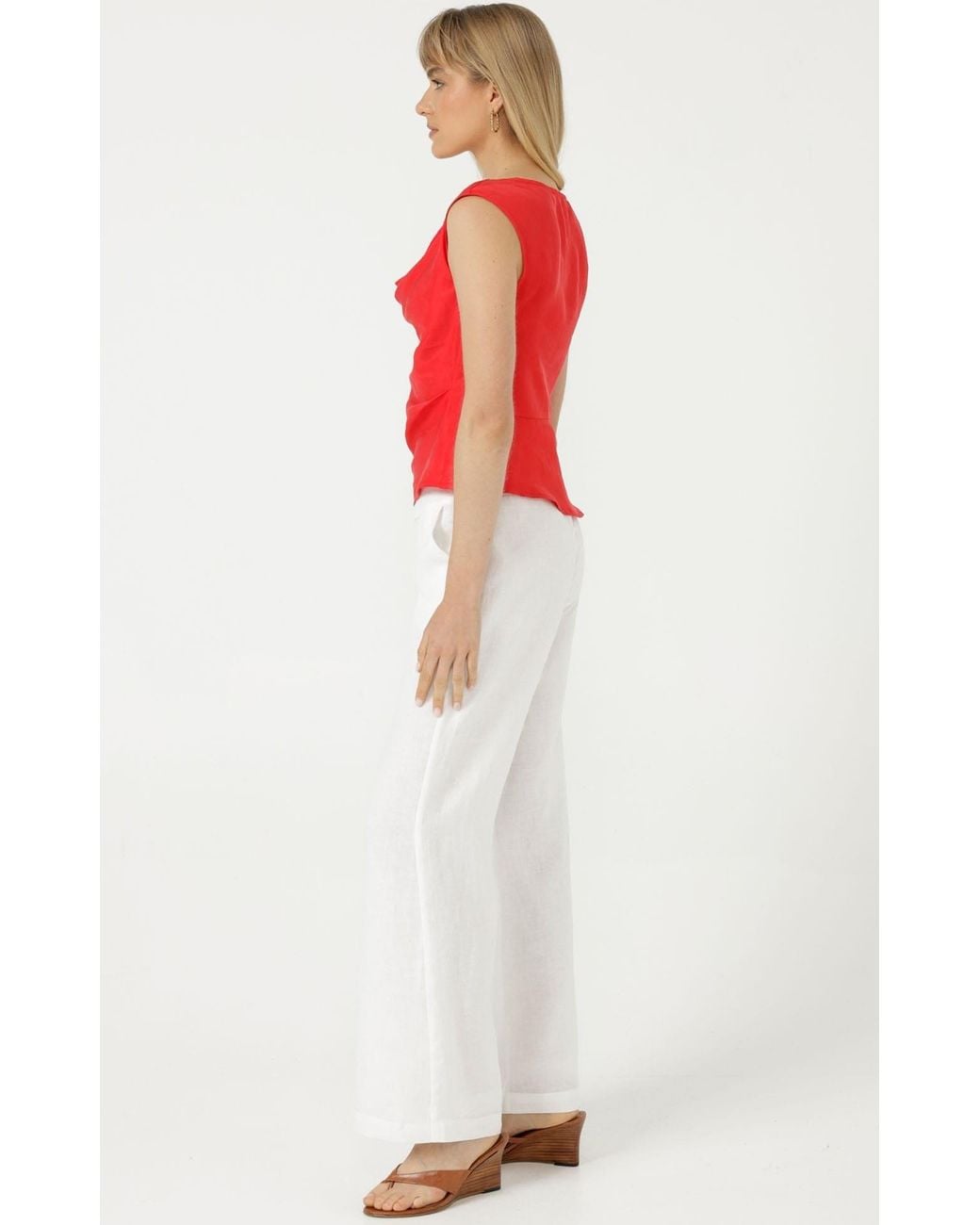 SACHA DRAKE Red Cyprus Top