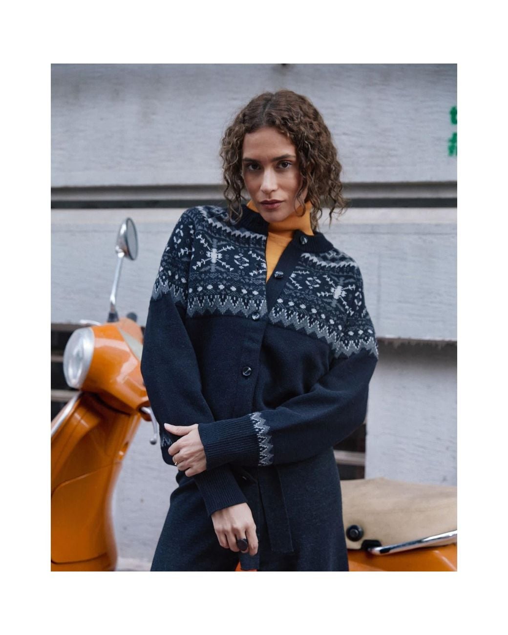 Peraluna Black Aisling O-Neck Cardigan