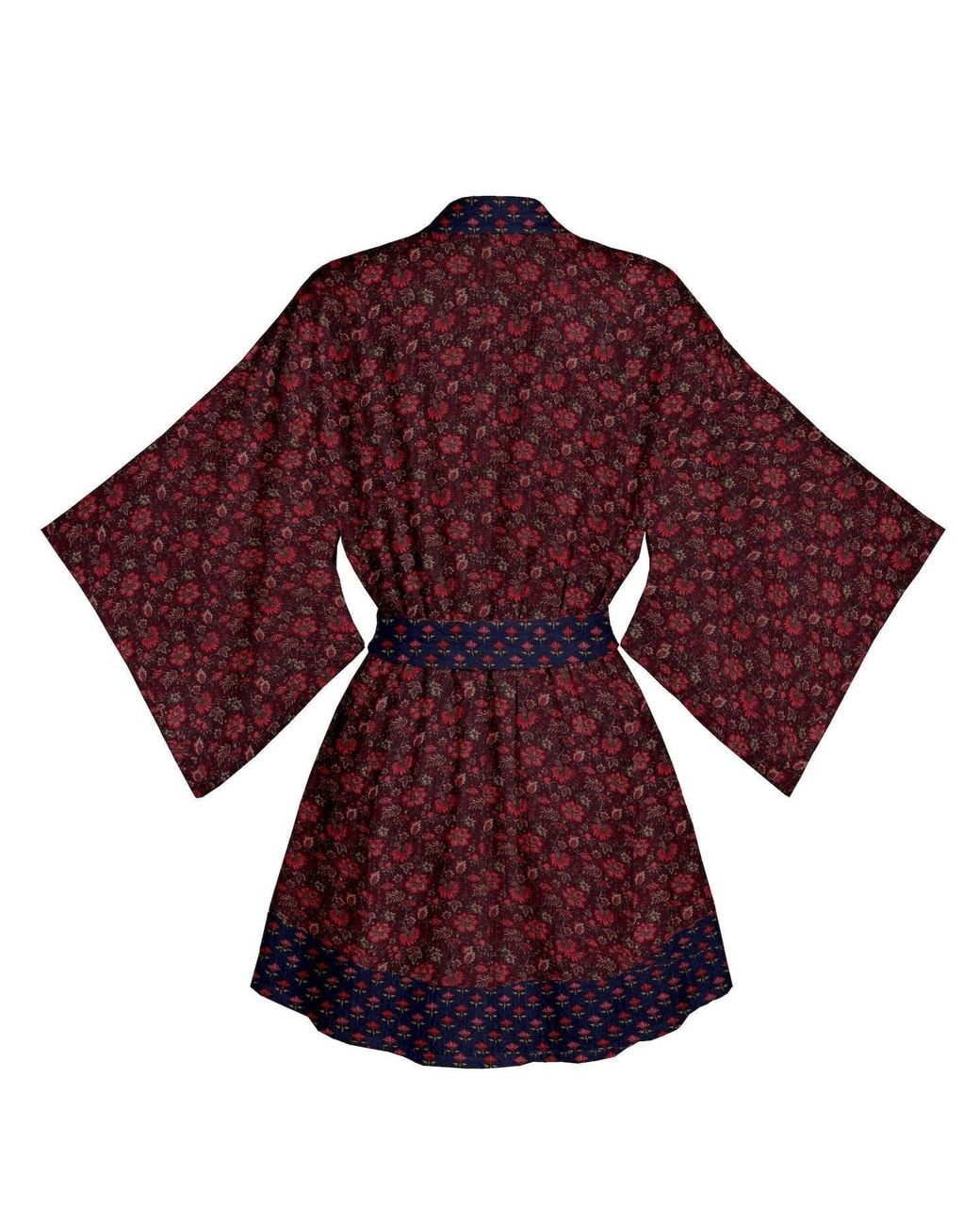 Artemis Muse Purple One Of A Kind Recyled Sari Kimono Unique One Hundred And Twenty Nine