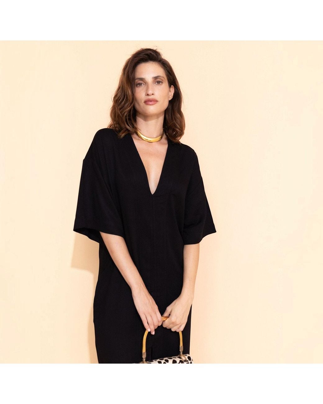 Casa Lélé Black The Lana Kaftan Dress