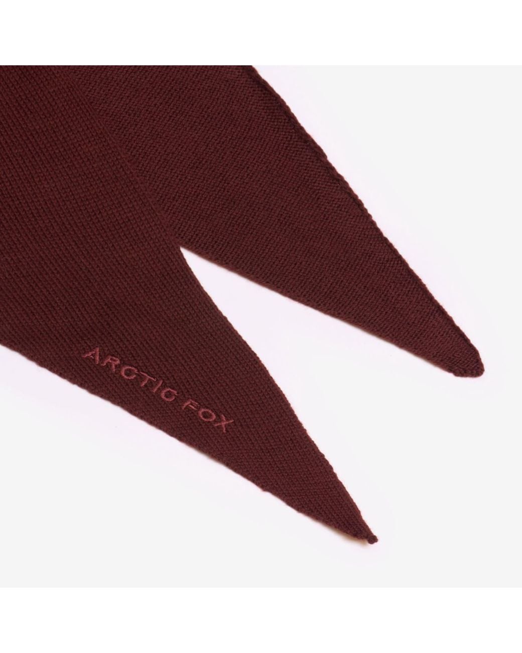 Arctic Fox & Co. Red Merino Wool Triangle Scarf