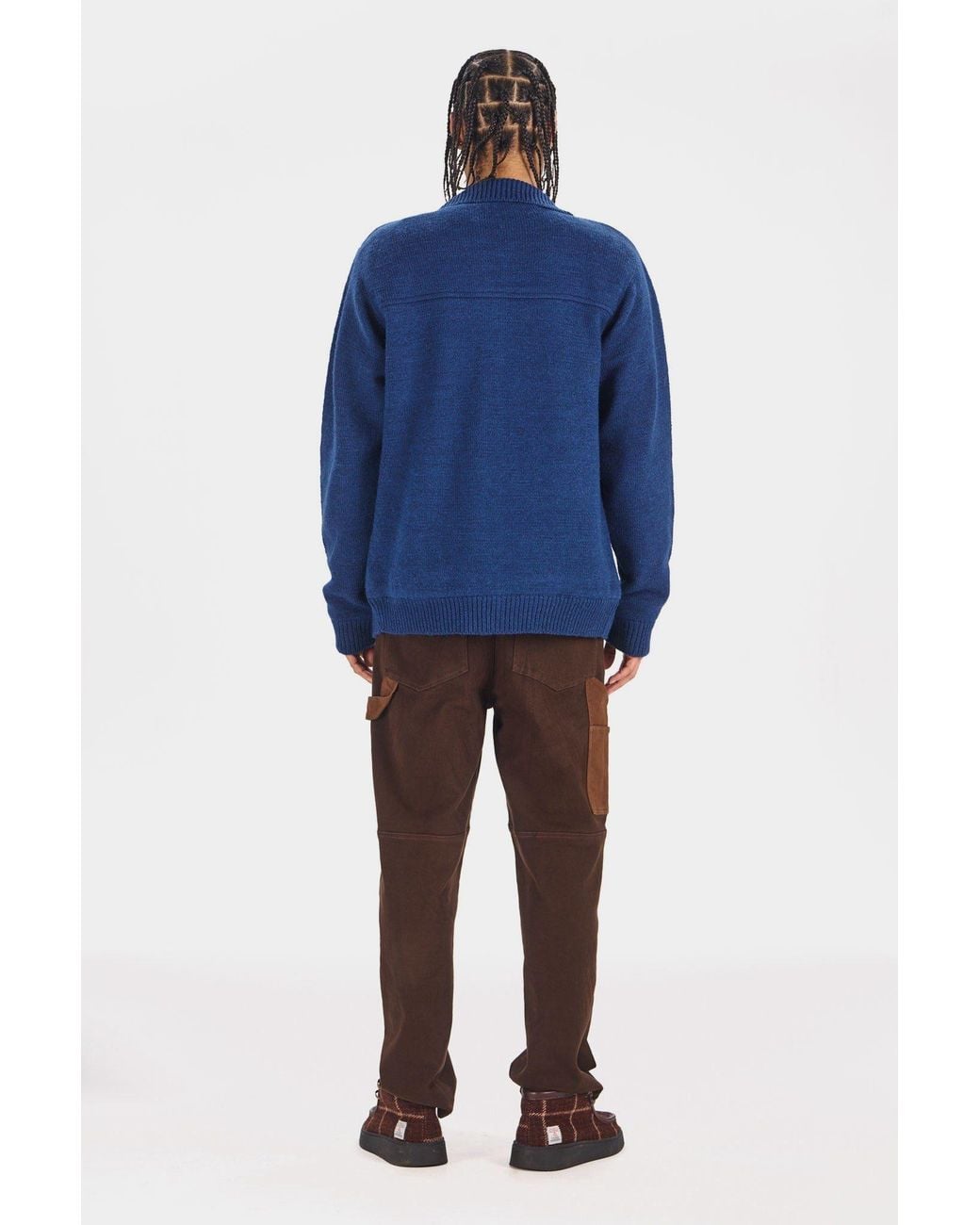 Komodo Blue Wolfie Lambswool Jacket for men