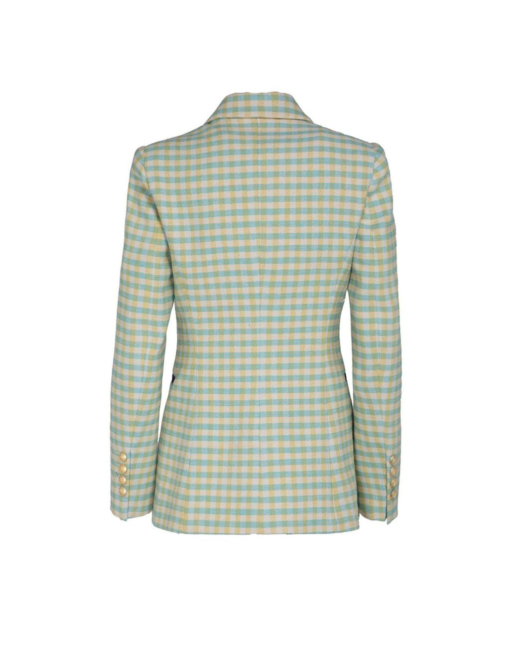The Extreme Collection Green Gingham Check Blazer Fiona