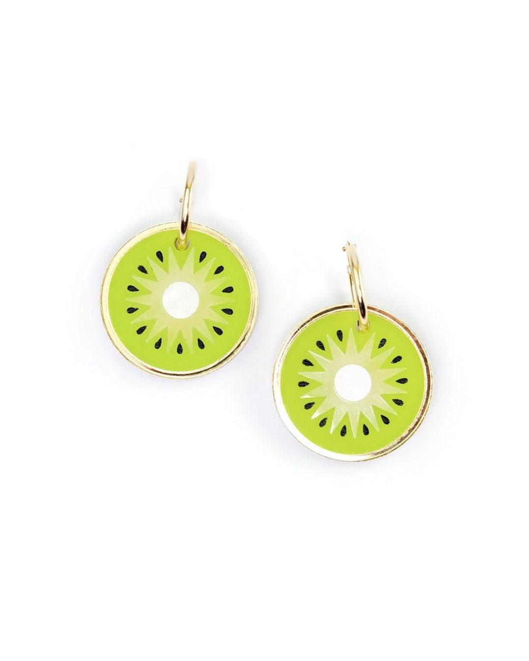 By Chavelli Green Kiwi Earrings