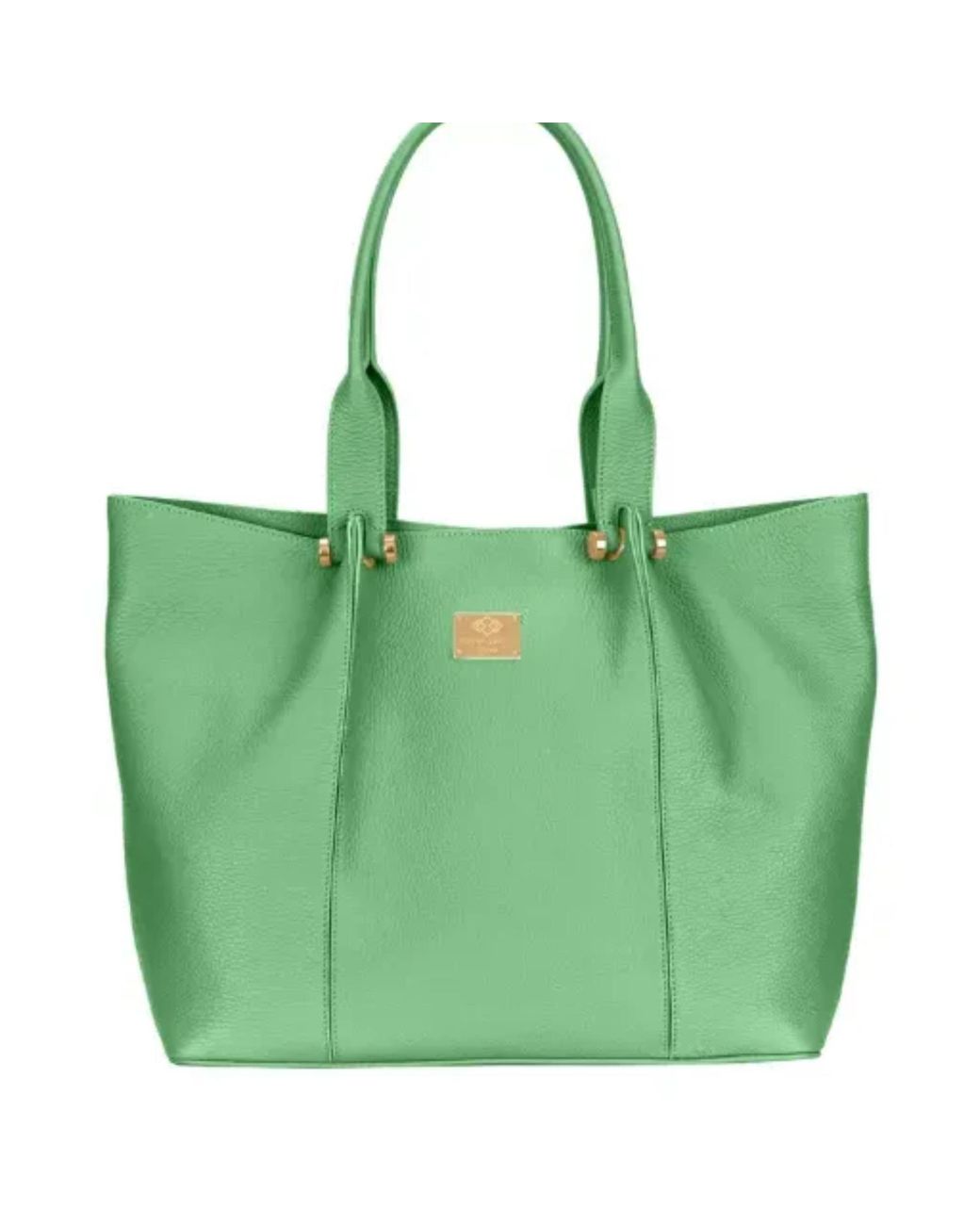 Henry Daniel Roma Green Sofia Leather Shopper Bag Leather