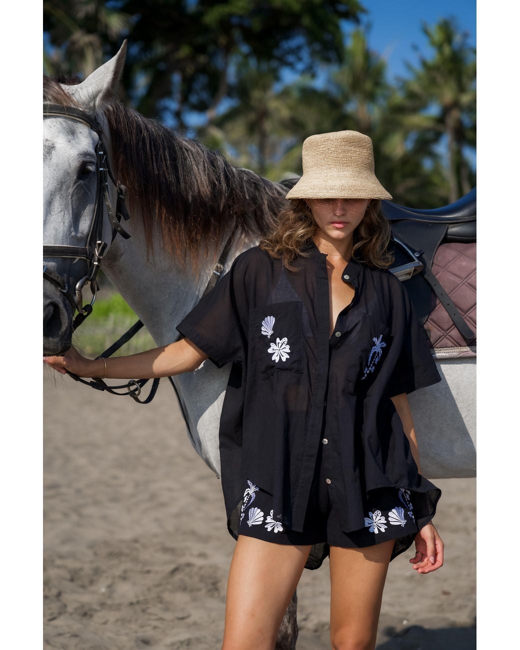 Palm Collective Black Paradiso Shirt