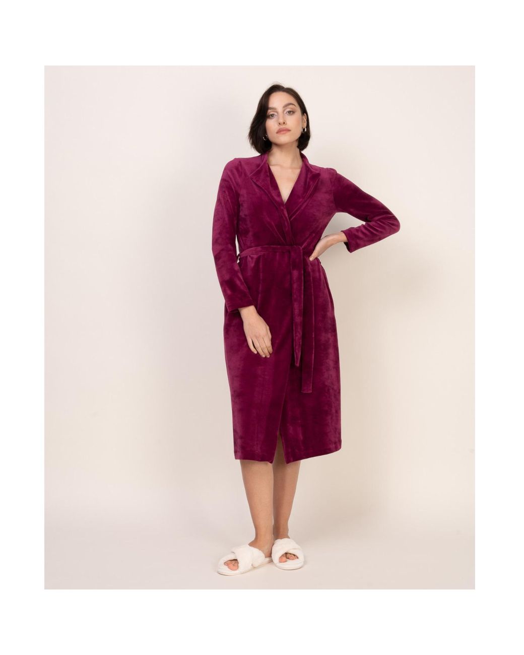 Oh!Zuza Purple Velour Robe