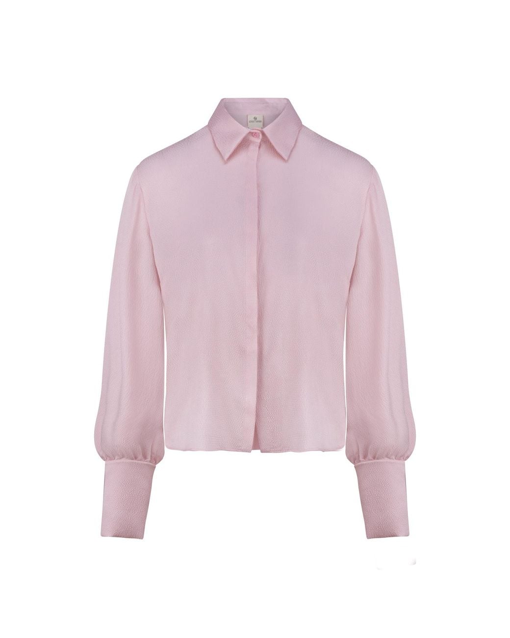 Gunda Hafner Ltd Pink Blush Hammered Silk Shirt