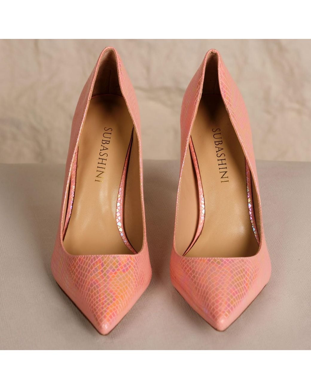 Subashini Heels Pink Desert Rose Stiletto Pump