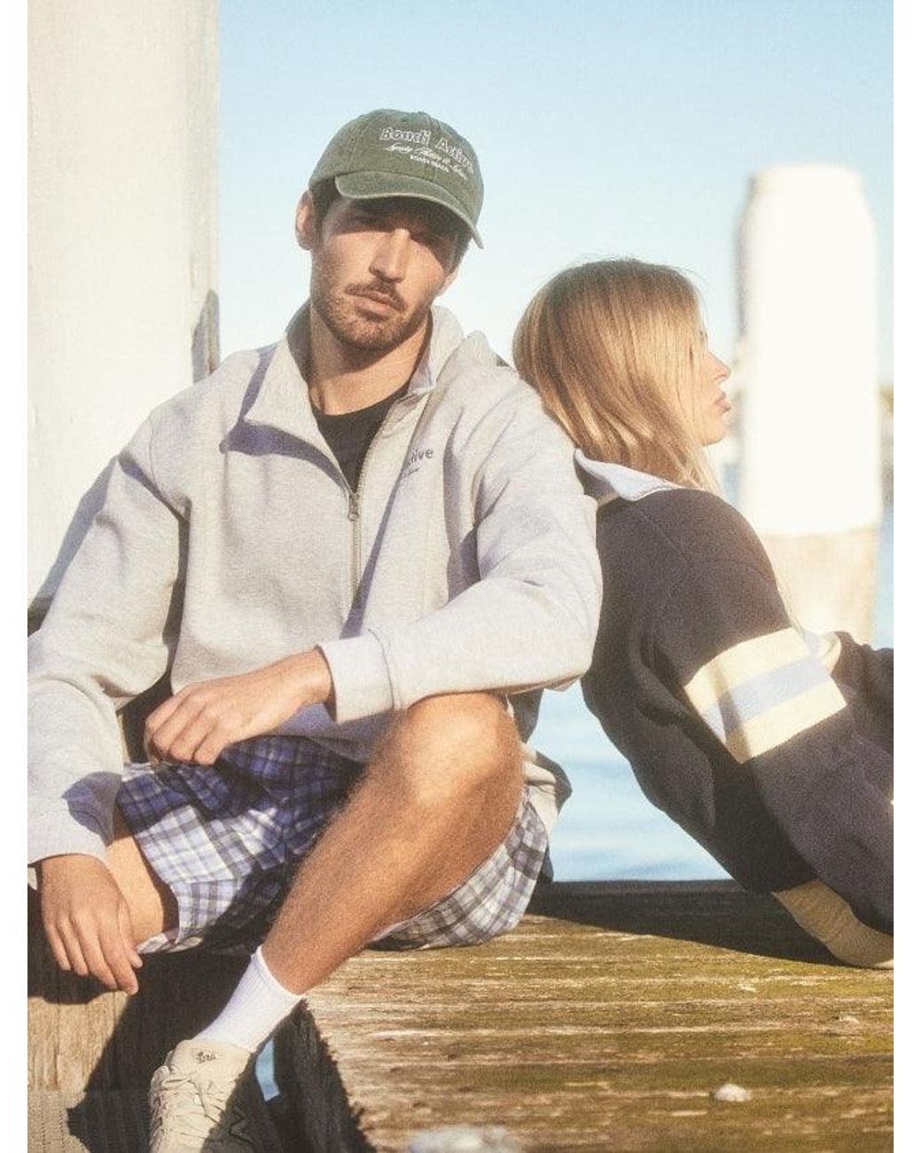 Bondi Active Gray 1/4 Zip Sweat for men
