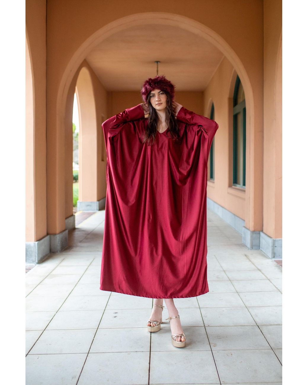 Jennafer Grace Red Gracie Caftan
