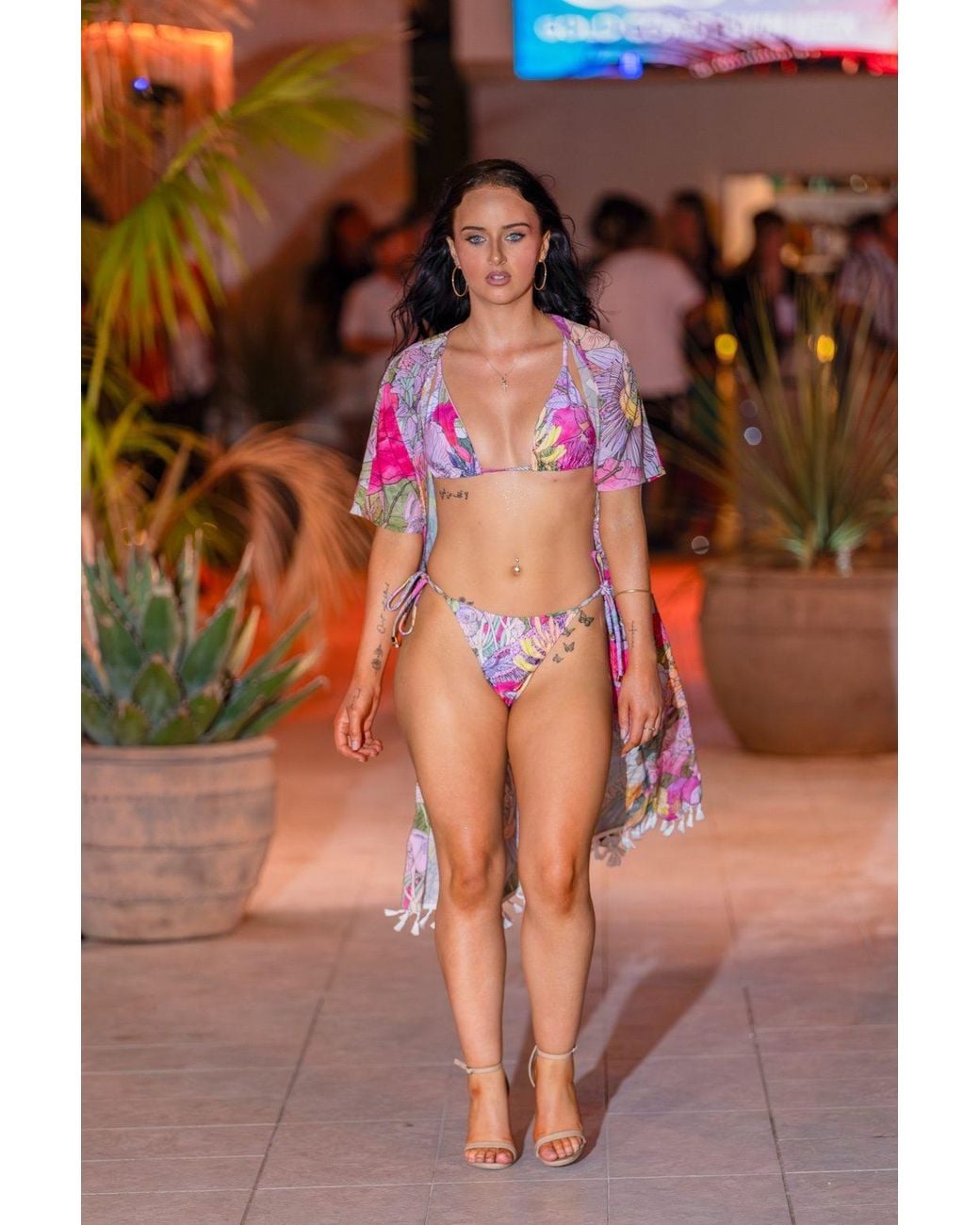 Plivati Pink Stevie String Tie-Up Bikini Bottoms