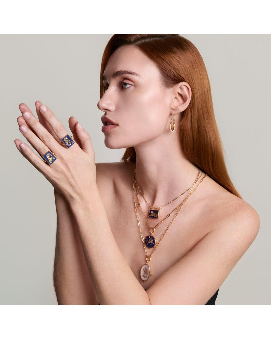 Ece London Blue The Pegasus Iii Necklace