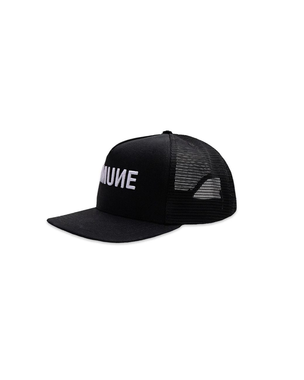 Comune Black Logo Trucker Hat for men