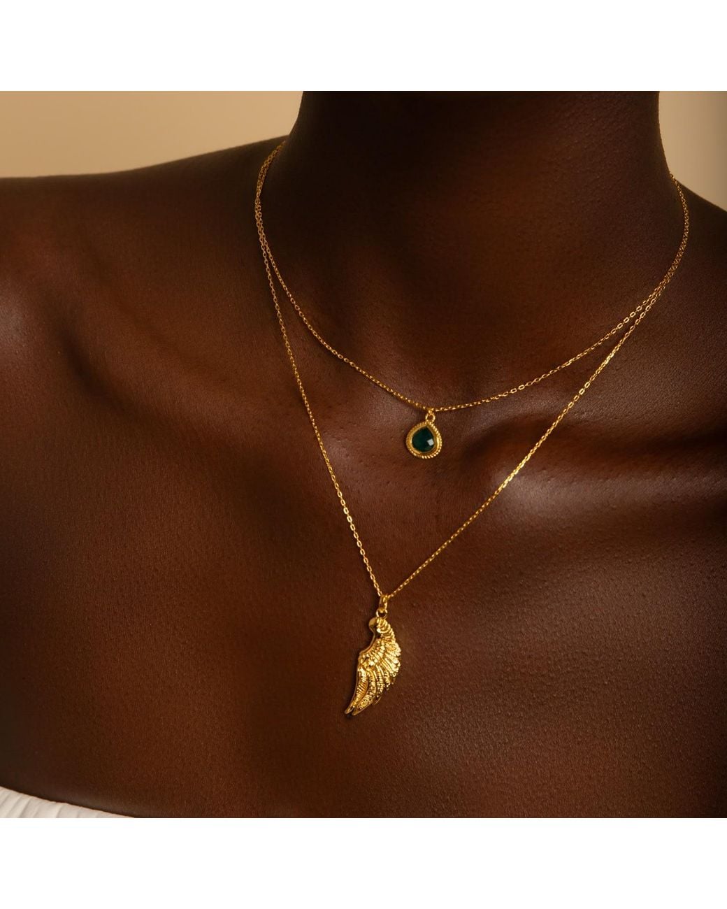 Seven Saints Metallic Archangel Raphael Angel Of Healing Necklace