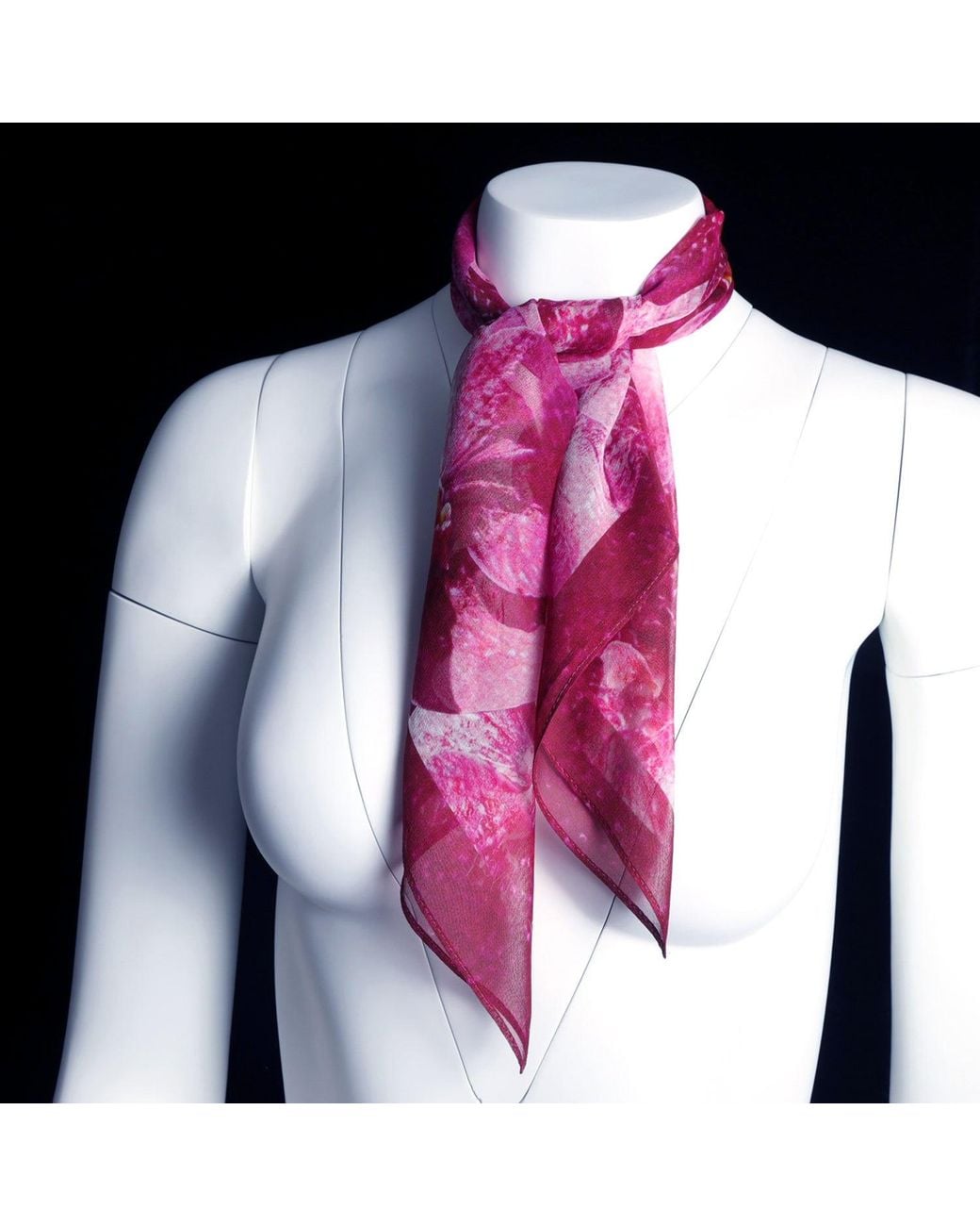 Babs Boutique NYC Purple Silk Square Scarf
