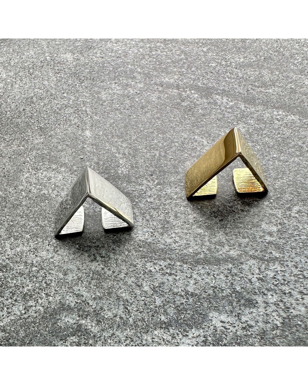 Edge Only Metallic Triangle Ear Cuff 18Ct Vermeil