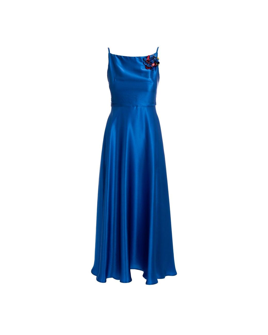 Sofia Tsereteli Blue The Rarefied Silk Gown With Scarf