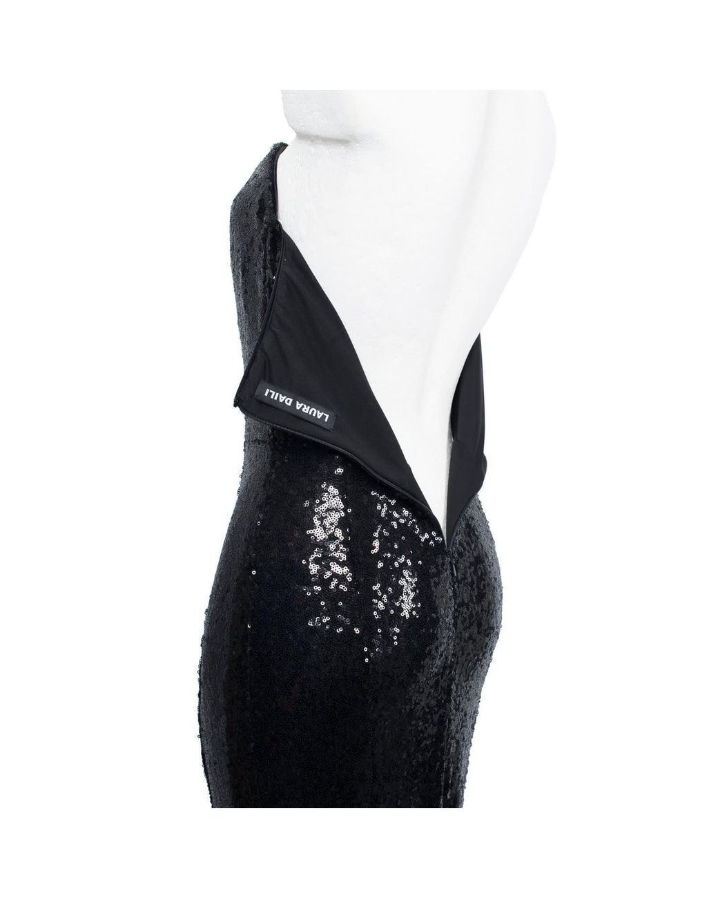 Laura Daili Black Off-Shoulder Elegance Gown