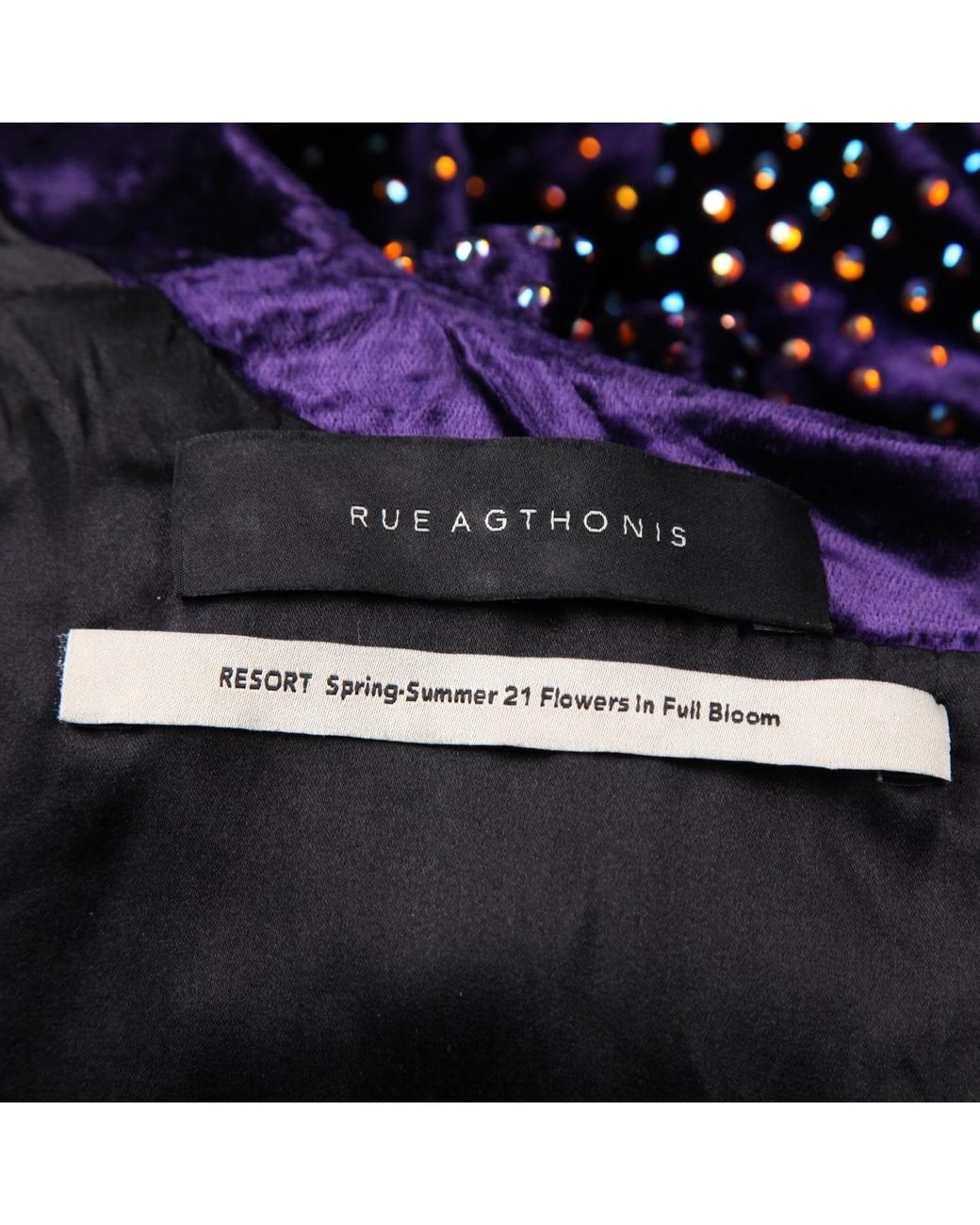 RUE AGTHONIS Purple Digestif Dress