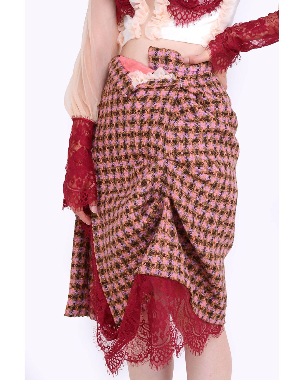 Natalia Petruch Red Clarisse Skirt
