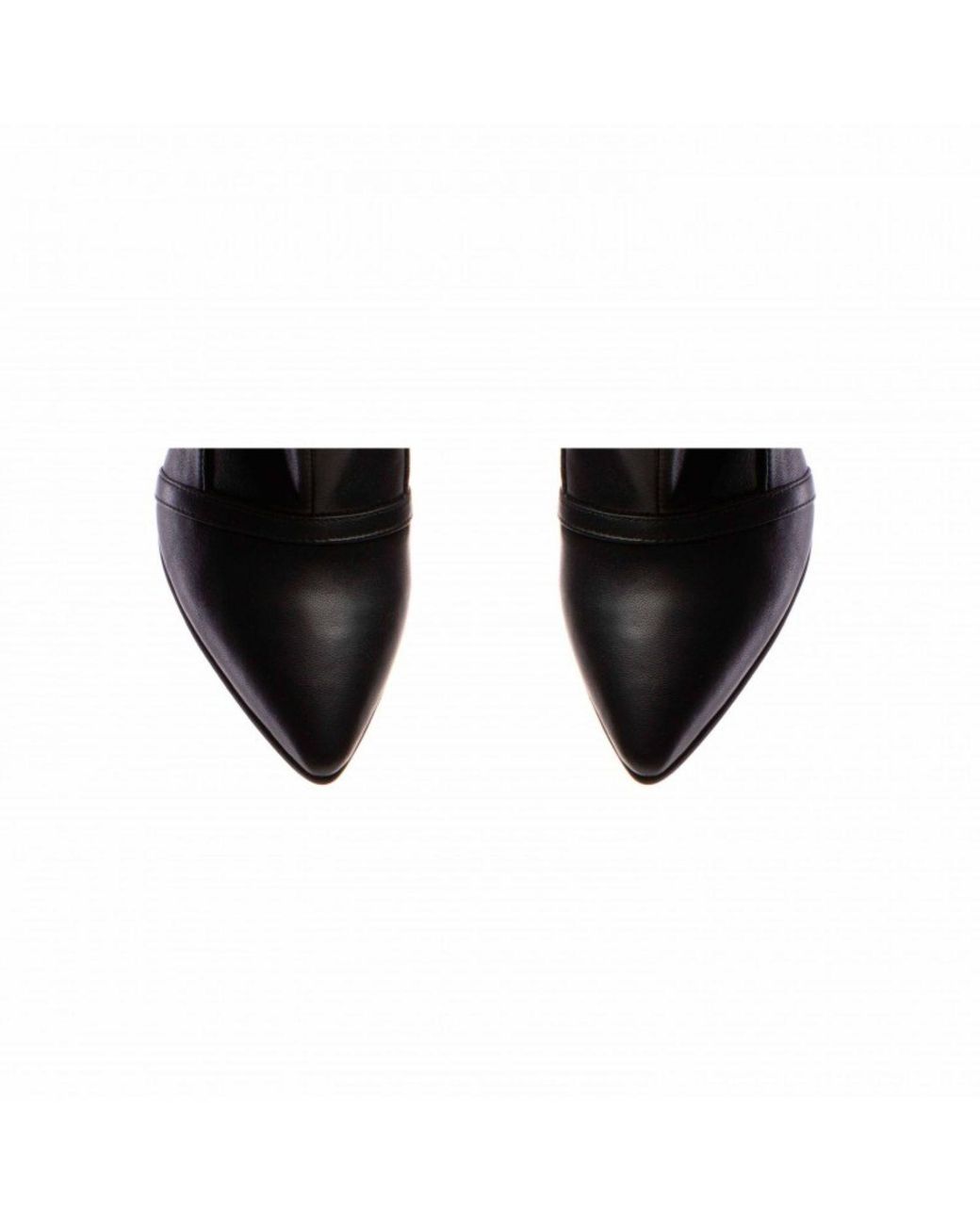 The 5Th Element Black Vanya Stretch Leather Mid-Boot