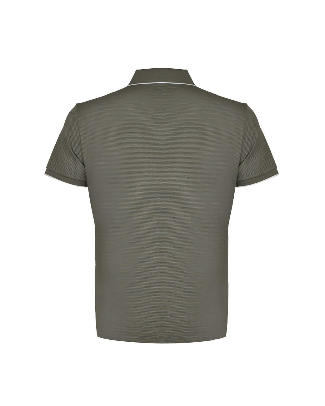 DAVID WEJ Green Marco V-Neck Polo Shirt for men