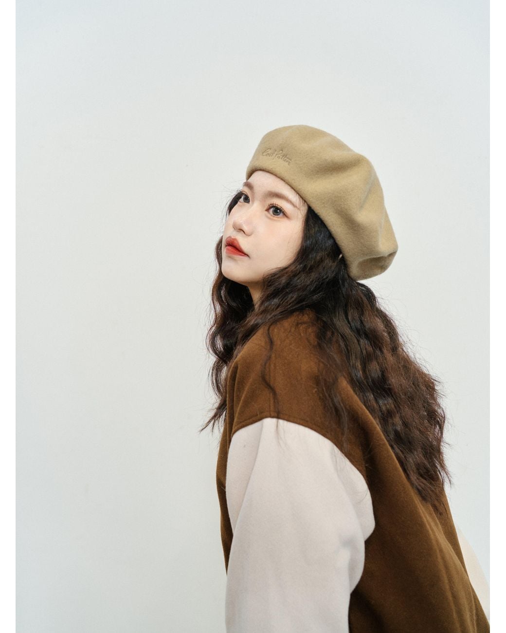 Lost Pattern Natural Bon Chic Wool Beret
