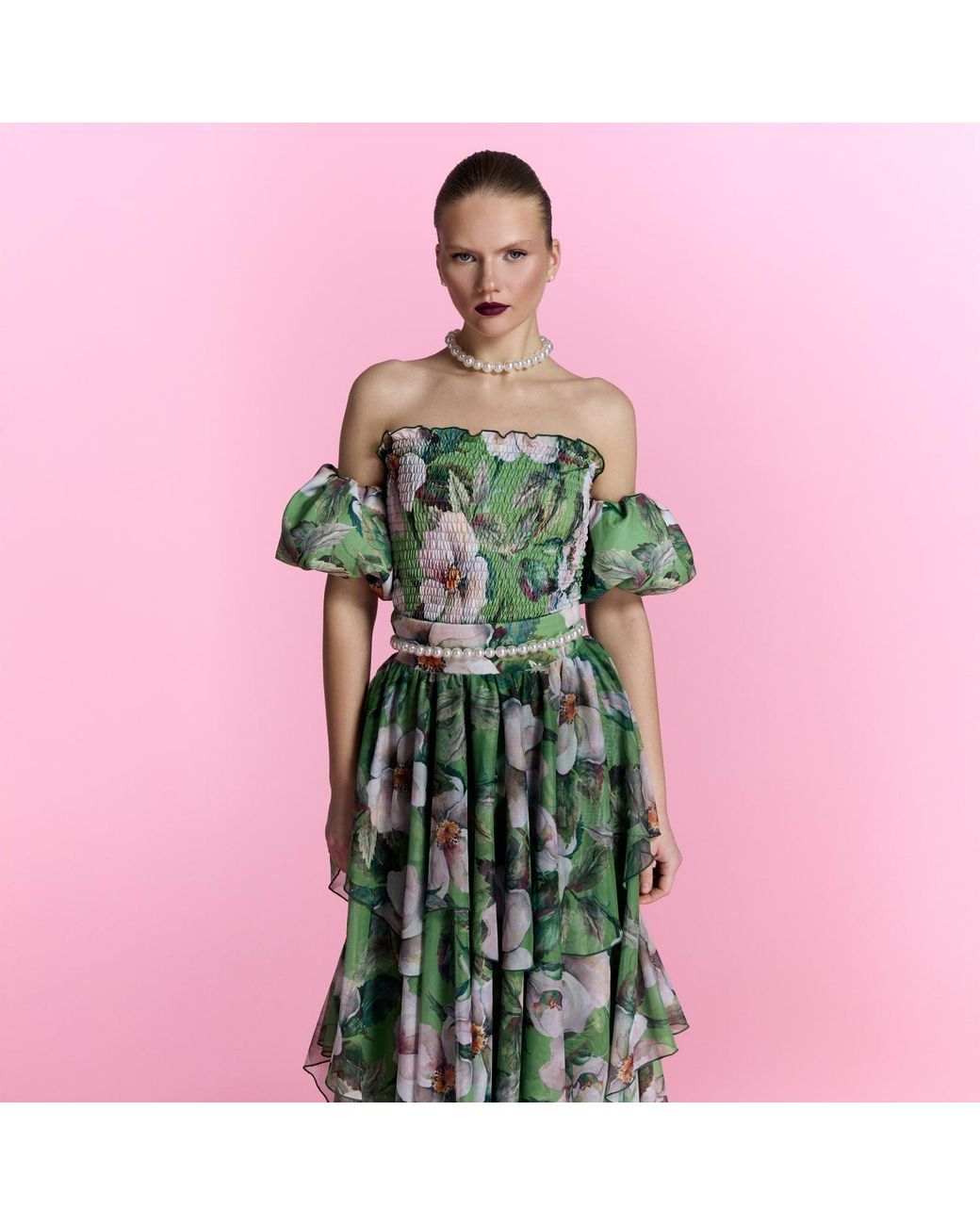 Nur Karaata Green Provence Poème Gown