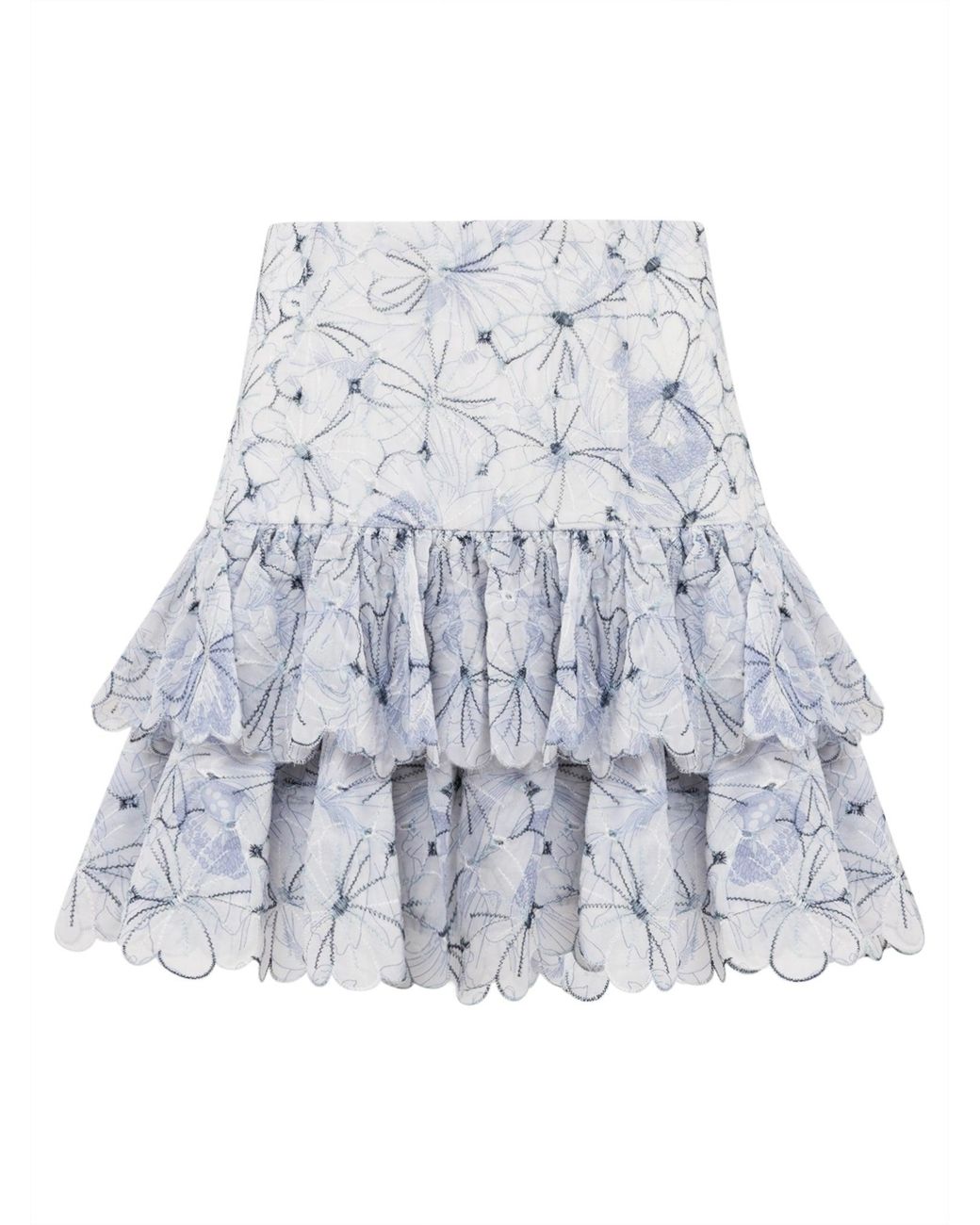 Tia Dorraine White High-Waist Mini Skirt