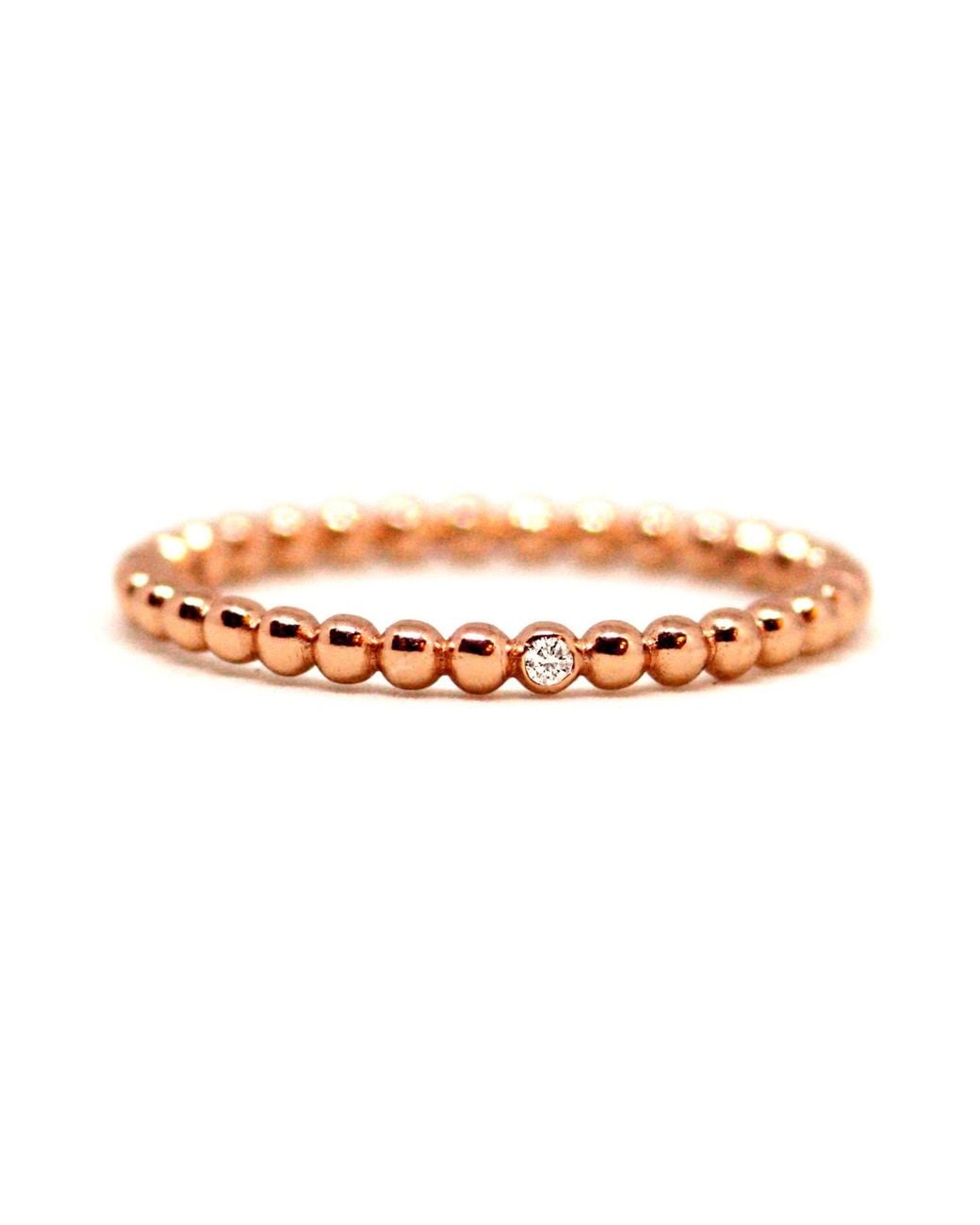 VicStoneNYC Fine Jewelry Metallic Natural Diamond Ball Textured Ring