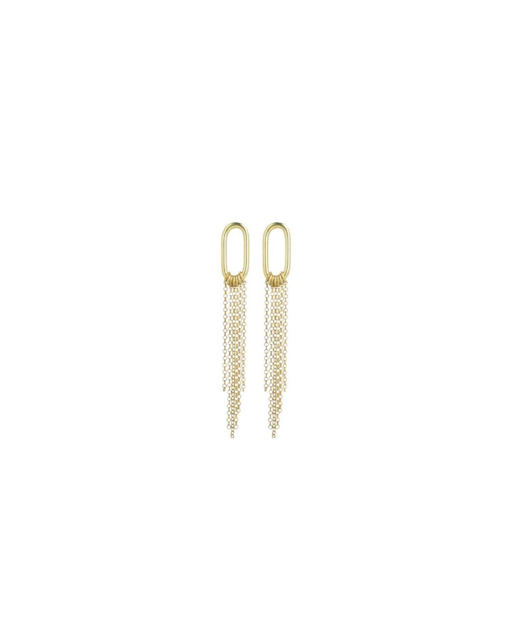 LOTT.gioielli Metallic Classic Earring Tube Chain